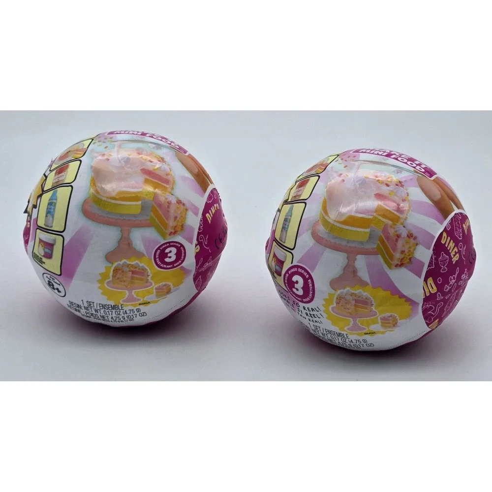 MGA Mini Verse Make It Mini Food Diner Series 3 Mini‎ Collectibles Lot of 2 New